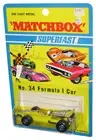 Matchbox Superfast Lesney (1971) Yellow Formula 1 Car No. 34
