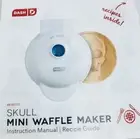 Dash Mini Waffle Maker 4” Skull Shaped Waffles • New in Box