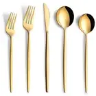 Joincook 40 Piece Gold Silverware SetStainless Steel Flatware Cutlery Set Ser...