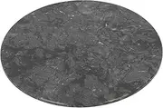 Argon Tableware Marble Chopping Board - 30cm - Black - Round Cutting Board Solid Worktop Protector Mat Serving Platter for Slicing Vegetables, Cutting Meat, Meal Preparation