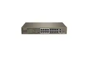 Tenda 16FE+2GE/1SFP Desktop Switch With 16-Port PoE+ [TEF1118P-16-150W]