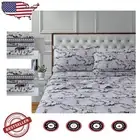 Cozy 4-Piece Full Size Cotton Flannel Deep Pocket Sheet Set - Holiday Delight