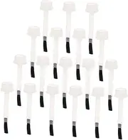 CALLARON 20pcs Nail Polish Replacement Brush Applicator Easy to Use Nail Gel Brush for Professionals Daily Art for Glitter Gel Application