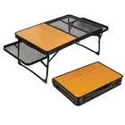 Foldable Camping Table,Portable Iron Mesh Folding Table,Outdoor Camping with Lif
