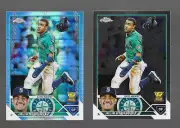 JULIO RODRIGUEZ 2023 Topps Chrome 200 & PRISM REFRACTOR PARALLEL ALL STAR ROOKIE