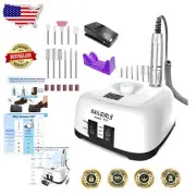 Compact Electric Nail Dremel Tool 35000 RPM with Drill Bit Storage for Easy Use