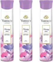 Yardley London Women Morning Dew 150ML Each (Pack of 3) Deodorant Spray