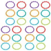 24 Pcs Finger Connecting Ring Newborn Baby Infant Comforting Toy