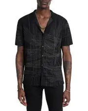 John Varvatos Simon Unraveling Jacquard Shirt