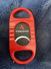 New Red Firebird Colibri Nighthawk Cigar Cutter Double Blade 60 Ring Gauge