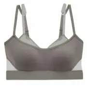 NWT Natori GRAVITY Gray/Lead HIGH IMPACT Underwire Sports Bra 32B 32 B
