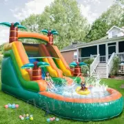 Commercial Giant PVC Inflatable Water Slide Bounce House Castle 6.4M with Blower