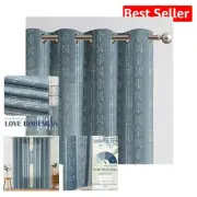 Stylish 96" Grommet Boho Curtains - Light Filtering Linen Drapes for Interiors