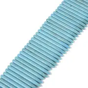 Blue Howlite Turquoise Spike Point Beads Size 5x20mm 5x25mm 5x50mm 15.5'' Str