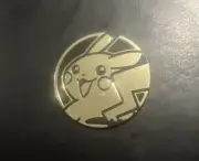 Pokemon Pikachu Black/Gold Plastic Flip Gaming 1.25" Coin! Trading Card Game
