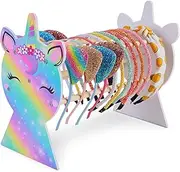 Unicorn Castle Headband Holder Girls Hair Accessories Organiser Hairband Display Stand Organiser for Girls Room Accessories