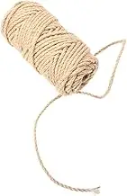 jojofuny 50M Multi Functional Rope Binding Cord for Craft DIY Projects Vintage Style Jute Twine for Wrapping Floral Arrangements and Home Decor