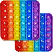 AK-SHIP Learning and Educational Toys, ABC Digital Learning for Toddlers, Poppers Fidget Toys, Stress Relief, Autism Sensory Toys( 1pack) [26 Letters on One Side | 1-30 Numbers on The Other Side]