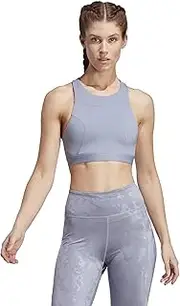 [adidas] Performance Women's Medium-Support Running Bra, Silver Violet, Small (D-DD Cup)