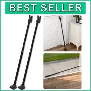 2-Pack Heavy-Duty Door Security Bar & Sliding Lock - Adjustable Safety Solution