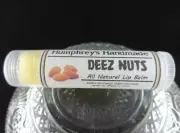 DEEZ NUTS Lip Balm, Honey Almond Flavor Gift Funny Stocking Stuffer Handcrafted