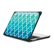 MacBook Air 13-inch (M2 - M4) Bounce Case Aqua Ombre Quatrefoil
