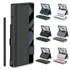 For Samsung Galaxy Z Fold 6 Hinge Screen Protector Leather Stand Case + Pen slot