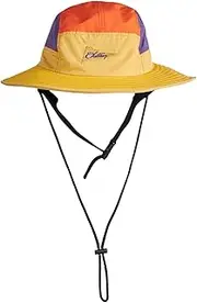 [YWYLL] Vintage Fisherman-Inspired Outdoor Sun Hat with Wide Brim, UV Protection, Anti-Slip Design, and Color-Blocked Style for Camping, Surfing, and Vacations Multi, Multi