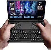 GPD Win Mini 2025 Handheld Gaming PC, AMD Ryzen 7 8840U, 8C/16T up to 5.1GHz, Radeon 780M GPU, 16GB LPDDR5X RAM, 1TB NVMe SSD, 7" 1080p 120Hz Touchscreen, Wi-Fi 6E Bluetooth 5.3