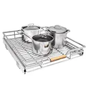 Pull out Cabinet Organizer,Heavy Duty Smooth Sliding Under Cabinet Shelves for