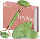 Icyme Gua Sha & Jade Face Roller Puffiness Redness Reducing Skin Care Routine