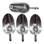 Lot 4 New Thunder Group ALTWSC038 38 oz Aluminum Scoop w/ Contoured Handle