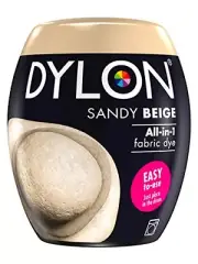 Dylon Machine Dye Pod, Sandy Beige, easy-to-use fabric colour for laundry, 350g