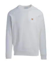Maison Kitsuné Fox Head Patch Sweatshirt XS,XXL White