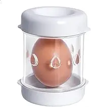 Eggs Stripper Remove Egg Shell Peeler/Boiled Egg Peeler Baking Accessories Manual Hand Boiled Egg Peeler for Kitchen (White)