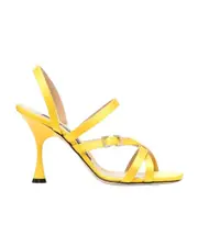 Square toe sandals 37,36.5 Yellow