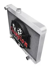 3 Row ER Champion Radiator 1680S, 14" Fan for 1965 - 1967 Pontiac Tempest V8 Eng