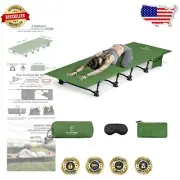 Portable Camping Cot with Waterproof Material - Easy Setup & 7.87-Inch Height
