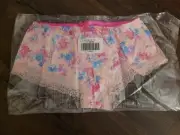 1 Pieces GILLY HICKS BY HOLLISTER FLORAL LACE PINK UNDERWEAR SIZE XS