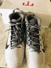 Nike Size 13 Gray/White/Force Zoom Trout 5 Pro Baseball Cleats #AH3372-002.