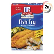 2x Boxes McCormick GoldenDipt Fish Fry Seafood Fry Mix | 10oz | No MSG