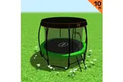Kahuna Trampoline 10 ft with Roof-Green