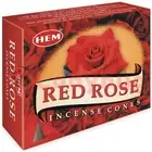 Incense Hem Cone Red Rose Scents Smoke Fragrance Meditation Aroma