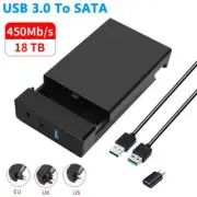 USB3.0 External HDD Case for 2.5 3. 5in SSD Hard Drive Box Enclosure Up To 18TB