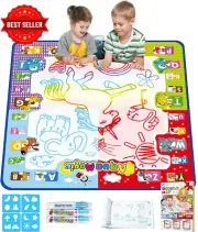 Aqua Water Doodle Mat 31"x31" Extra Large Magic Drawing Mat Educational Toy Kids