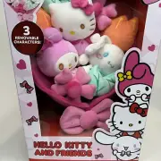 Hello Kitty And Friends Valentines Plush Bouquet 3 Removable Characters 2025 New