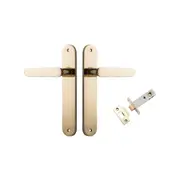 Iver Bronte Door Lever Handle on Oval Backplate Passage Kit
