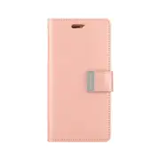 iPhone 14 Pro Max High-Quality Flip Wallet Case Cover - Shock-Resistant with Front Cover, Multiple Card Slots, Magnetic Closure and Media Stand Convertible - Rose Gold