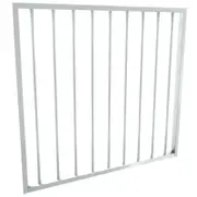 ProtectorAl 975 x 900mm Pearl White Aluminium Flat Top Garden Gate
