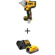 DEWALT 20V MAX XR Lithium-Ion Cordless 1/2 in Impact Wrench with 20V MAX POWERST